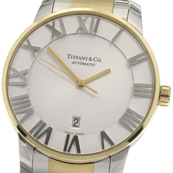 TIFFANY&Co. Atlas Dome Date white Dial Automatic Men's_870199 - Picture 1 of 7